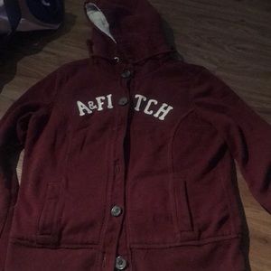 Abercrombie and Fitch Sherpa pined hoody